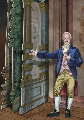 Loa på Drottningholm. Illustratör Maurice Mechan Loa på Drottningholm. Illustratör Maurice Mechan